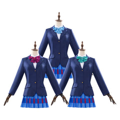 LoveLive Muse μ's Honoka Kotori Nico Blue Jacket School Uniform Set Outfits Cosplay Costume