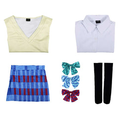 LoveLive Muse μ's Honoka Kotori Nico Yellow Vest School Uniform Set Outfits Cosplay Costume