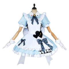 LoveLive TCG Muse μ's Blue White Alice Dress Set Outfits Cosplay Costume 