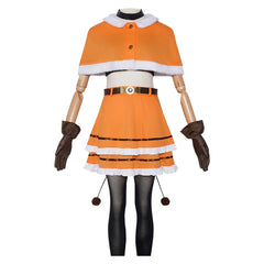 Madoka Magica: Walpurgisnacht Rising (2026) Nagisa Momoe Orange Cape Set Outfits Cosplay Costume