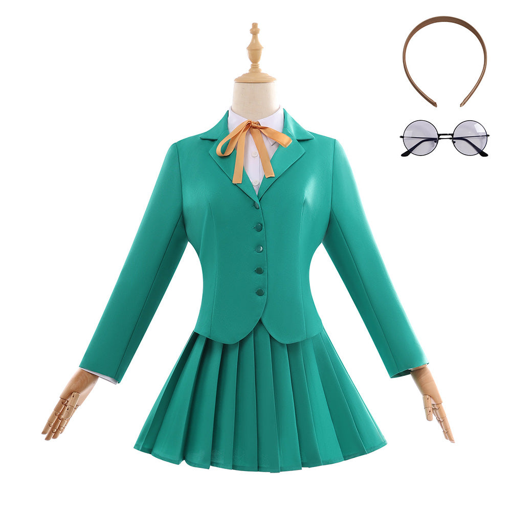 Magic Knight Rayearth (2026) Fuu Hououji Green School Uniform Set Outfits Cosplay Costume 
