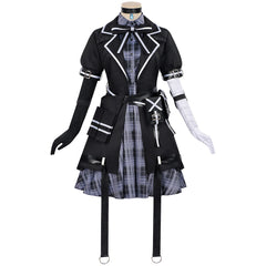 Magical Girl Witch Trials (2025) Kurobe Nanoka Black Plaid Dress Set Outfits Cosplay Costume