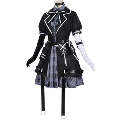 Magical Girl Witch Trials (2025) Kurobe Nanoka Black Plaid Dress Set Outfits Cosplay Costume