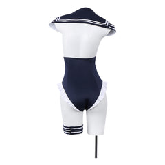 Marin Kitagawa Blue White Sailor Swimsuit Outfits Cosplay Costume