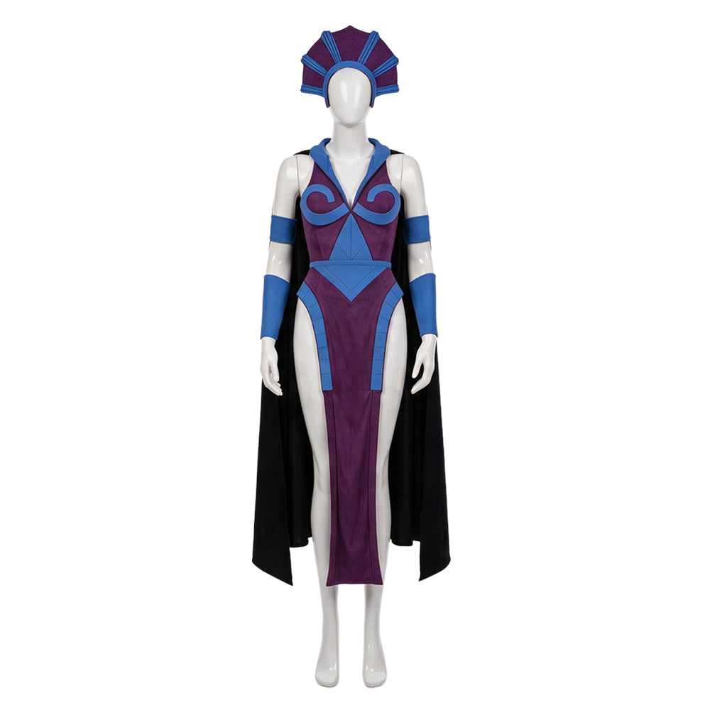 Masters Of The Universe (2026) Evil-Lyn Purple Blue Set Outfits  Cosplay Costume