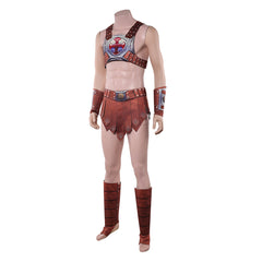 Masters Of The Universe (2026) He-Man Brown Leather Set Outfits Cosplay Costume 
