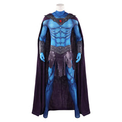 Masters Of The Universe (2026) Skeletor Blue Jumpsuit Cloak Set Outfits Cosplay Costume