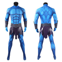 Masters Of The Universe (2026) Skeletor Blue Jumpsuit Cloak Skirt Set Outfits Cosplay Costume