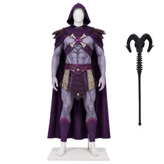 Adult Kids Masters Of The Universe (2026) Skeletor Purple Muscle Jumpsuit Set Outfits Cosplay Costume