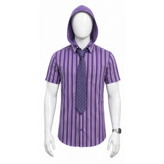 Masters Of The Universe (2026) Skeletor Purple Striped Shirt Set Outfits Cosplay Costume