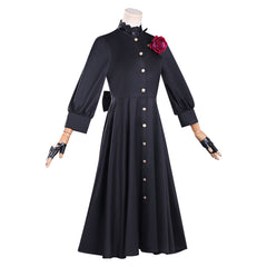 May I Ask For One Final Thing (2025) Scarlet Black Dress Set Outfits Cosplay Costume 