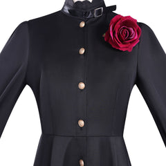 May I Ask For One Final Thing (2025) Scarlet Black Dress Set Outfits Cosplay Costume 