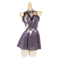 Medalist (2025) Hikaru Kamisaki Purple Skating Dress Outfits Cosplay Costume 