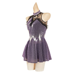 Medalist (2025) Hikaru Kamisaki Purple Skating Dress Outfits Cosplay Costume 