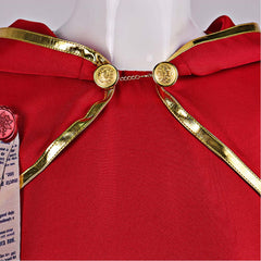 Medieval Priest Nun Red Cloak Set Outfits Cosplay Costume Halloween Suit