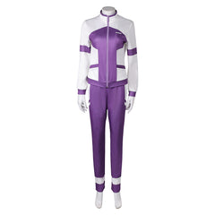 Mejiro McQueen Purple White Sports Jacket Trousers Set Cosplay Costume