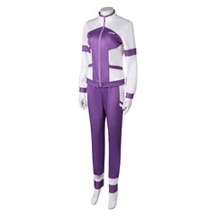 Mejiro McQueen Purple White Sports Jacket Trousers Set Cosplay Costume