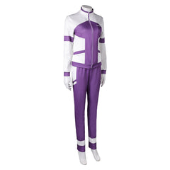 Mejiro McQueen Purple White Sports Jacket Trousers Set Cosplay Costume