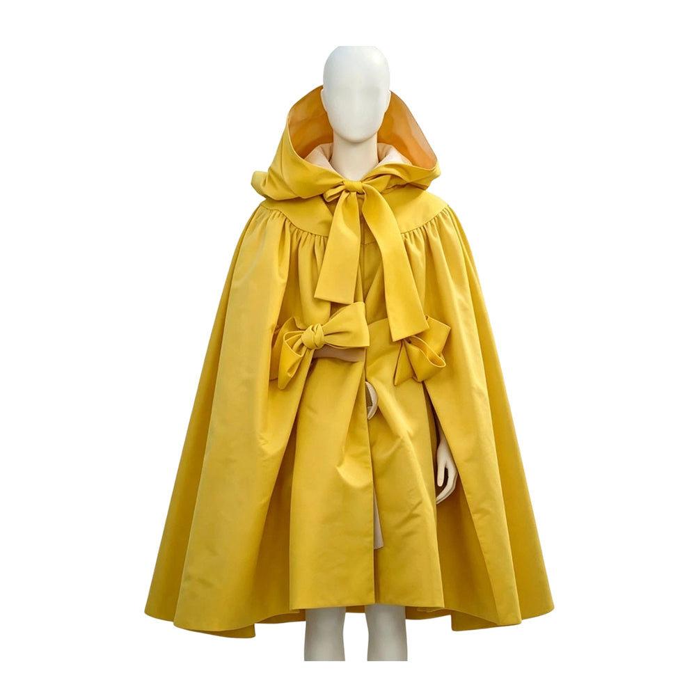 Mirror Mirror Snow White Yellow Cloak Cosplay Costume Halloween Suit