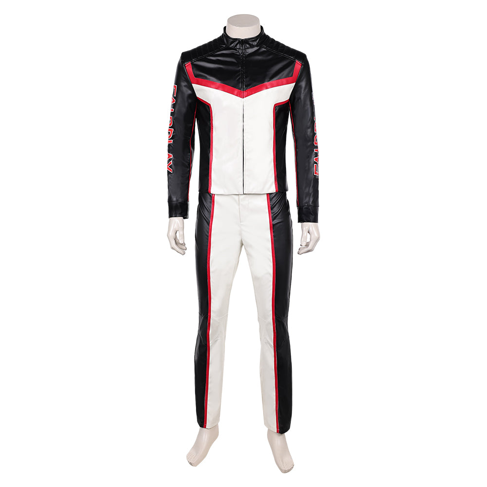 Mister Terrific White Black Jacket Trousers Set Outfits Cosplay Costume 