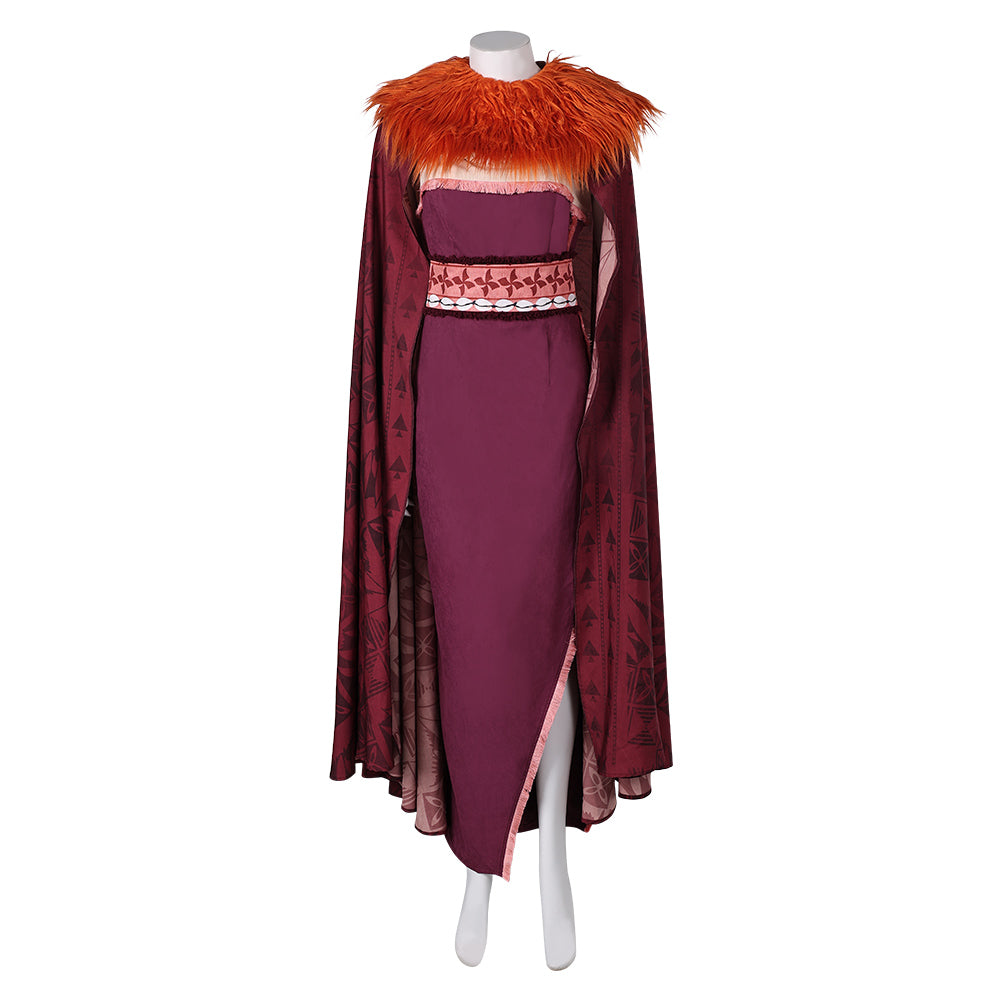 Moana 2 (2024) Matangi Purple Dress Set Outfits Cosplay Costume  ​