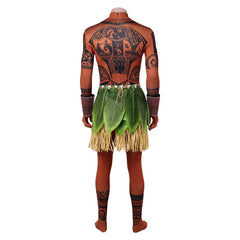 Moana (2026) Maui Jumpsuit Skirt Set Outfits Halloween Cosplay Costume