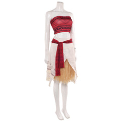 Moana (2026) Moana Red Top Skirt Set Outfits ​Cosplay Costume 