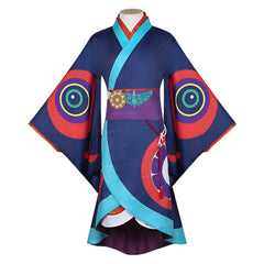 Mononoke: Karakasa Kusuriuri Blue Kimono Set Outfits Cosplay Costume