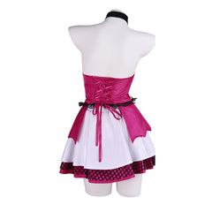 Monster High Draculaura Pink Black Lolita Set Outfits Halloween Cosplay Costume