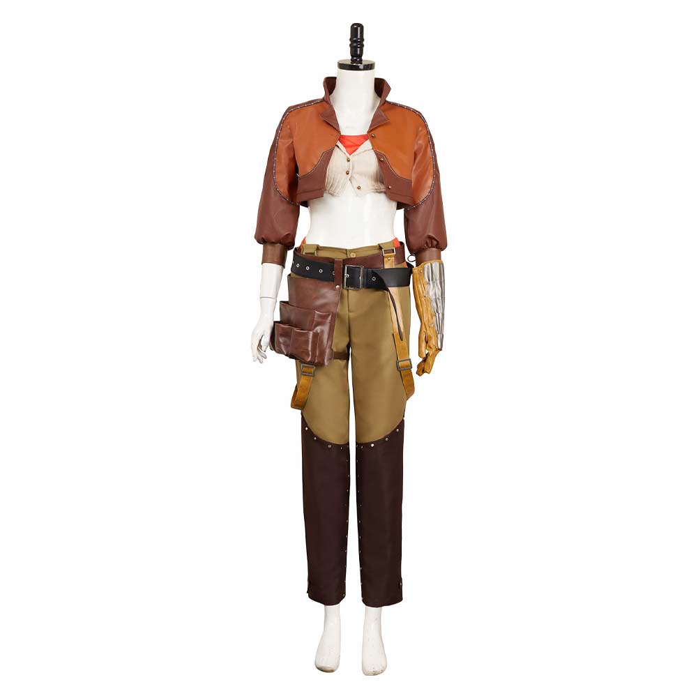 Monster Hunter Wilds (2025) Gemma Brown Set Outfits Cosplay Costume 