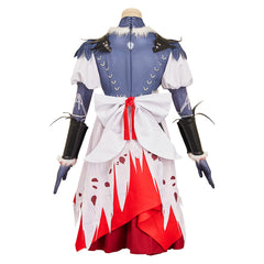 Monster Hunter Wilds (2025) Lala Barina White Red Dress Set Outfits Cosplay Costume