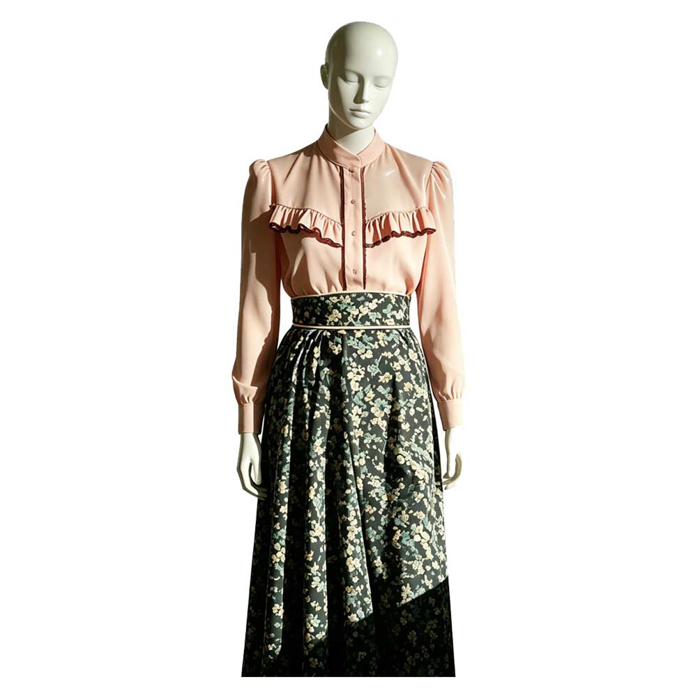 Monster: The Lizzie Borden Story (2026) Lizzie Pink Green Skirt Set Outfits Cosplay Costume