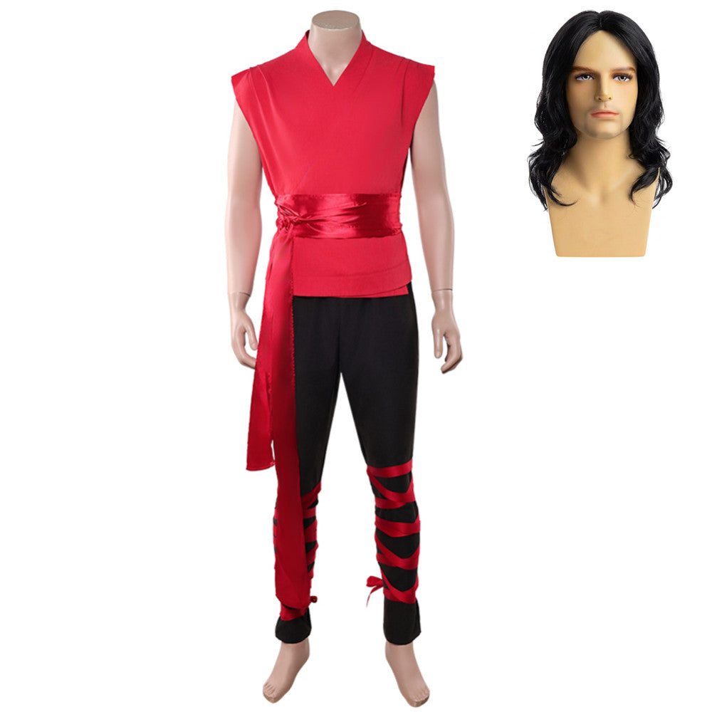 Mortal Kombat II (2026) Liu Kang Red Kung Fu Set Outfits Cosplay Costume