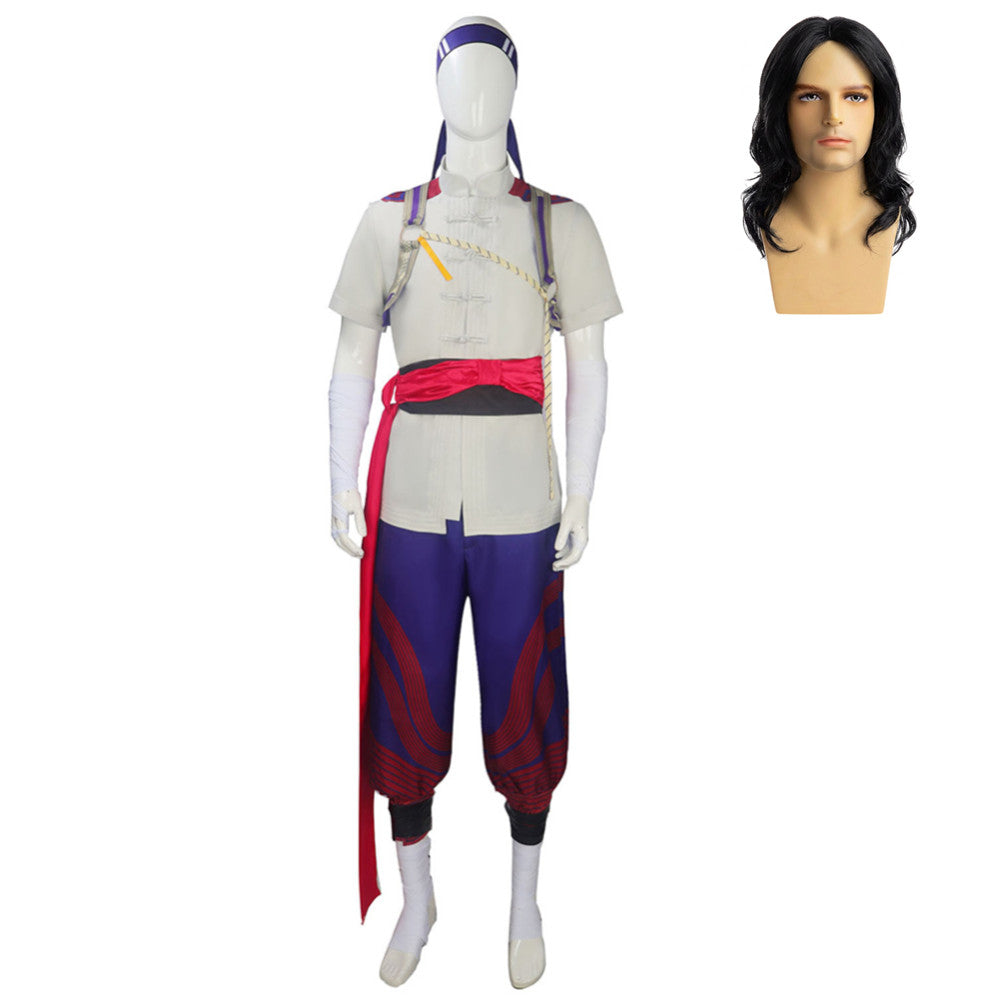 Mortal Kombat 1 Liu Kang White Set Outfits Cosplay Costume Halloween Suit
