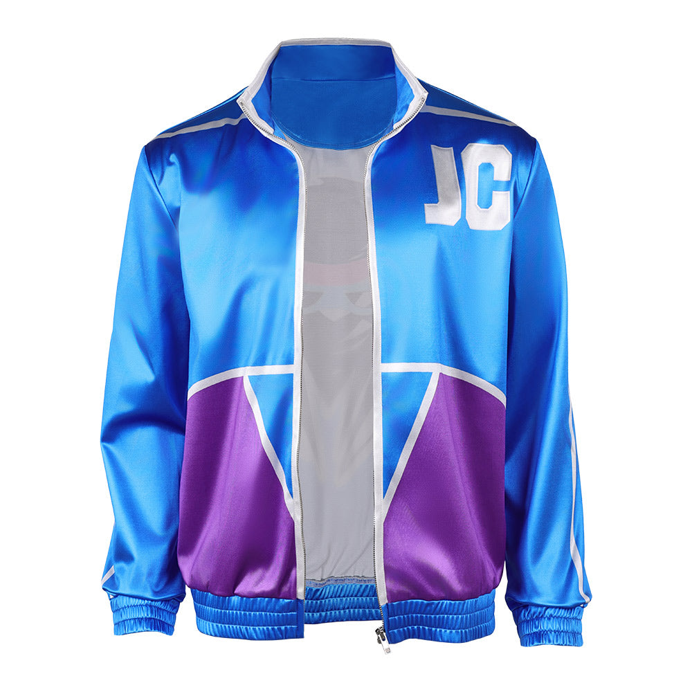 Mortal Kombat II (2026) Johnny Cage Blue Zipper Jacket Outfits Cosplay Costume 