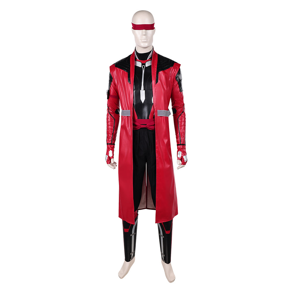 Mortal Kombat II (2026) Kenshi Red Set Outfits Cosplay Costume Halloween Suit 