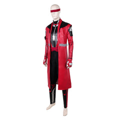 Mortal Kombat II (2026) Kenshi Red Set Outfits Cosplay Costume Halloween Suit 