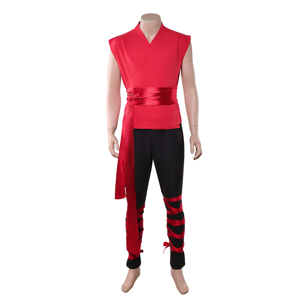 Mortal Kombat II (2026) Liu Kang Red Kung Fu Set Outfits Cosplay Costume