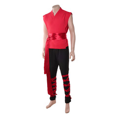 Mortal Kombat II (2026) Liu Kang Red Kung Fu Set Outfits Cosplay Costume