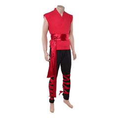 Mortal Kombat II (2026) Liu Kang Red Kung Fu Set Outfits Cosplay Costume