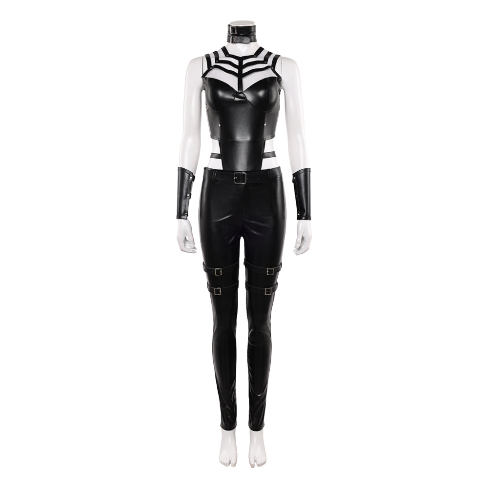 Mortal Kombat II (2026) Sindel Black Leather Set Outfits Cosplay Costume 
