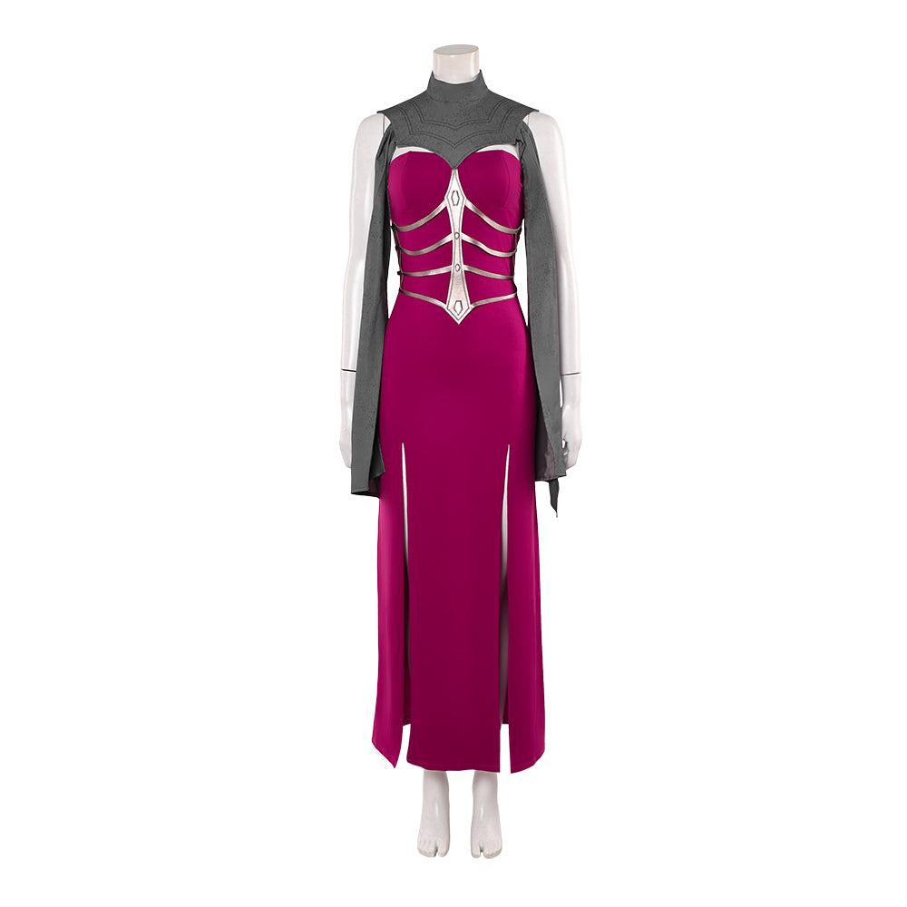 Mortal Kombat II (2026) Sindel Purple Dress Set Outfits Halloween Cosplay Costume