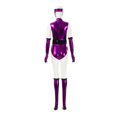 Mortal Kombat Mileena Klassic Purple Bodysuit Set Outfits Cosplay Costume 