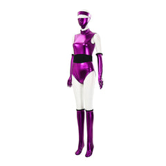 Mortal Kombat Mileena Klassic Purple Bodysuit Set Outfits Cosplay Costume 