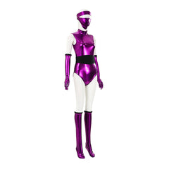 Mortal Kombat Mileena Klassic Purple Bodysuit Set Outfits Cosplay Costume 