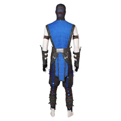 Mortal Kombat X  MKX Sub-Zero Blue Set Outfits Cosplay Costume 