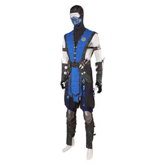 Mortal Kombat X  MKX Sub-Zero Blue Set Outfits Cosplay Costume 