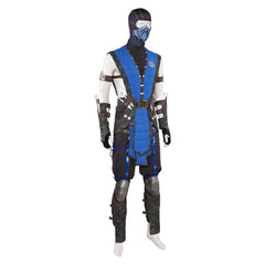 Mortal Kombat X  MKX Sub-Zero Blue Set Outfits Cosplay Costume 