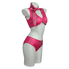 Movie Barbie 2023 Barbie Pink Bikini Swimsuit Outfits Cosplay Costume Halloween Carnival Suit