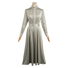 Movie Beetlejuice 2 (2024) Astrid Silver Dress Cosplay Costume Outfits Halloween Carnival Suit